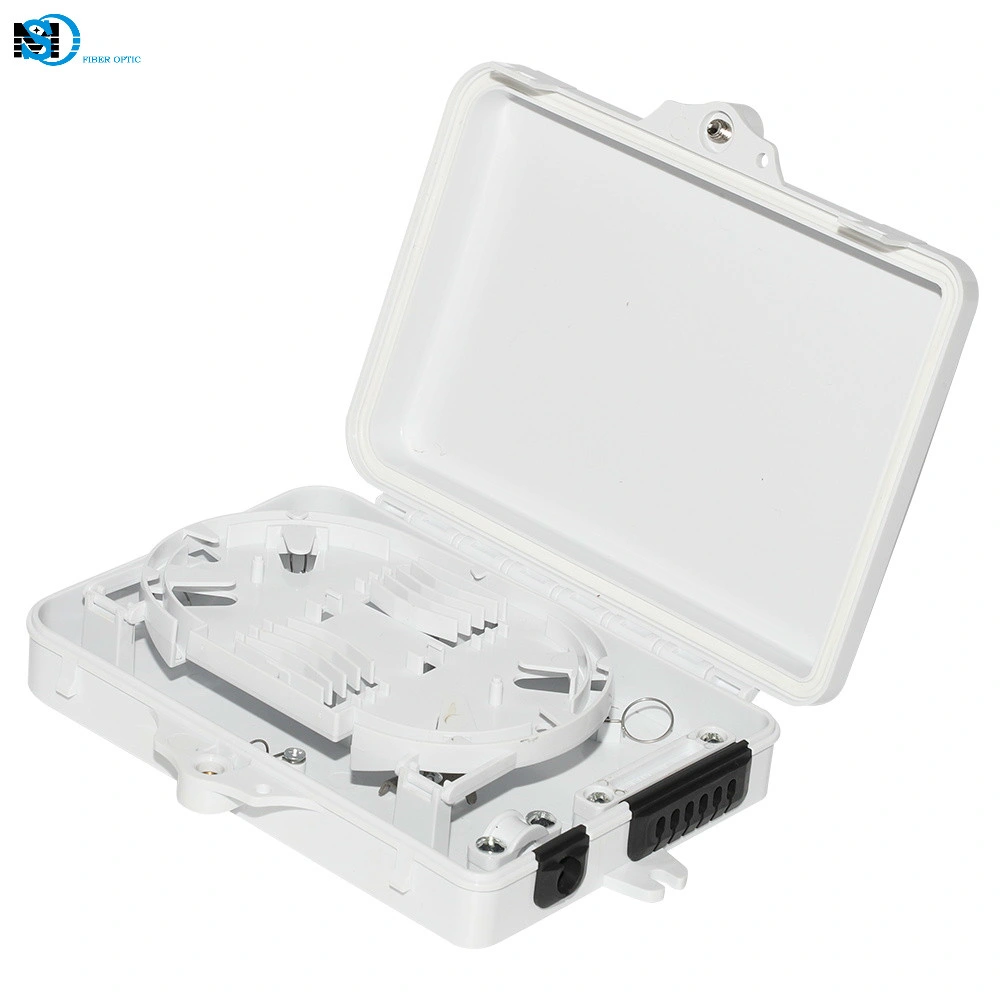 Indoor/Outdoor FTTH 4 Core Fiber Optic Distribution Box 6 Port Fiber Optic Terminal Box